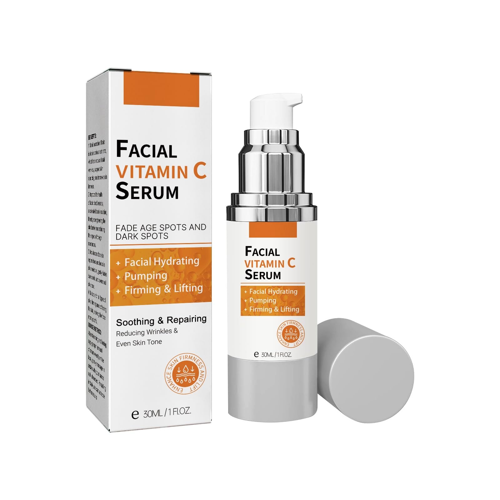 Facial Vitamin C Serum, 30ml, Firming &amp; Lifting, Fades Dark - ARANYA