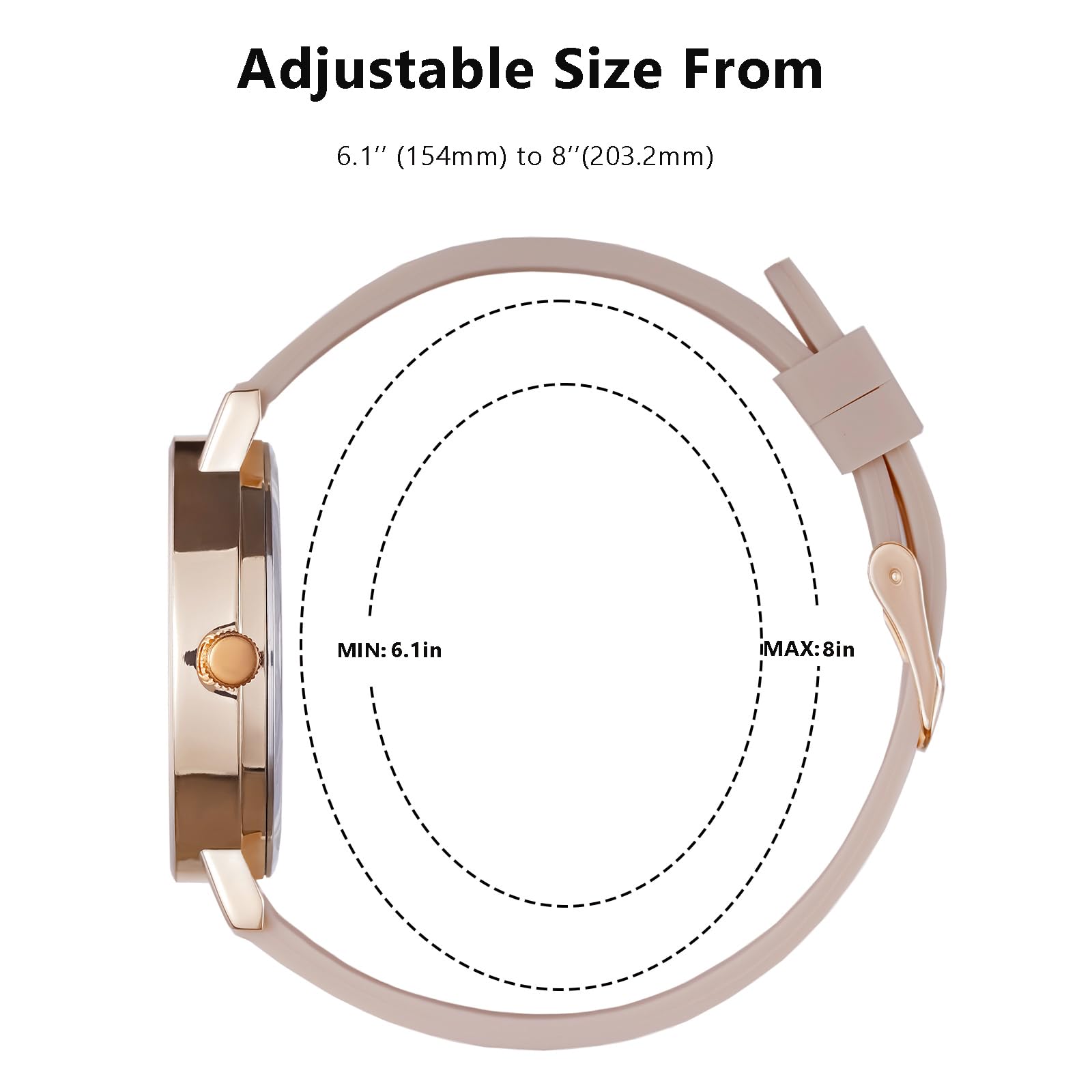 cicininc Watch with Second Hand for Nursing Women | Analog | Military - View 3