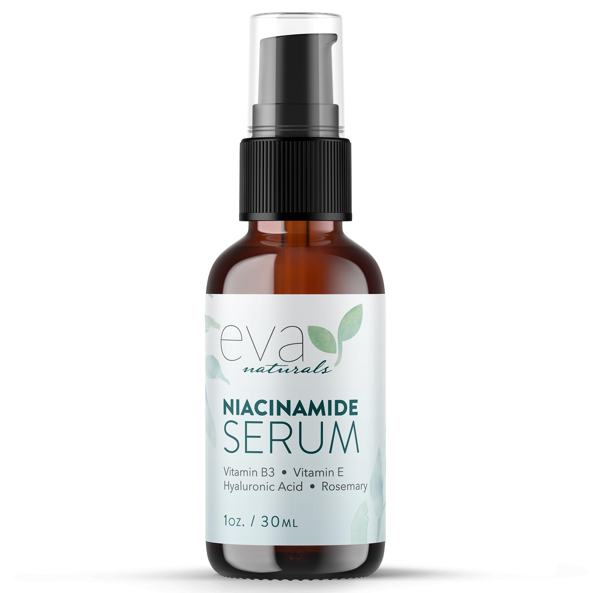 Eva Naturals Niacinamide 5% Serum, Hyaluronic Acid, Vitamin E - Eva Naturals