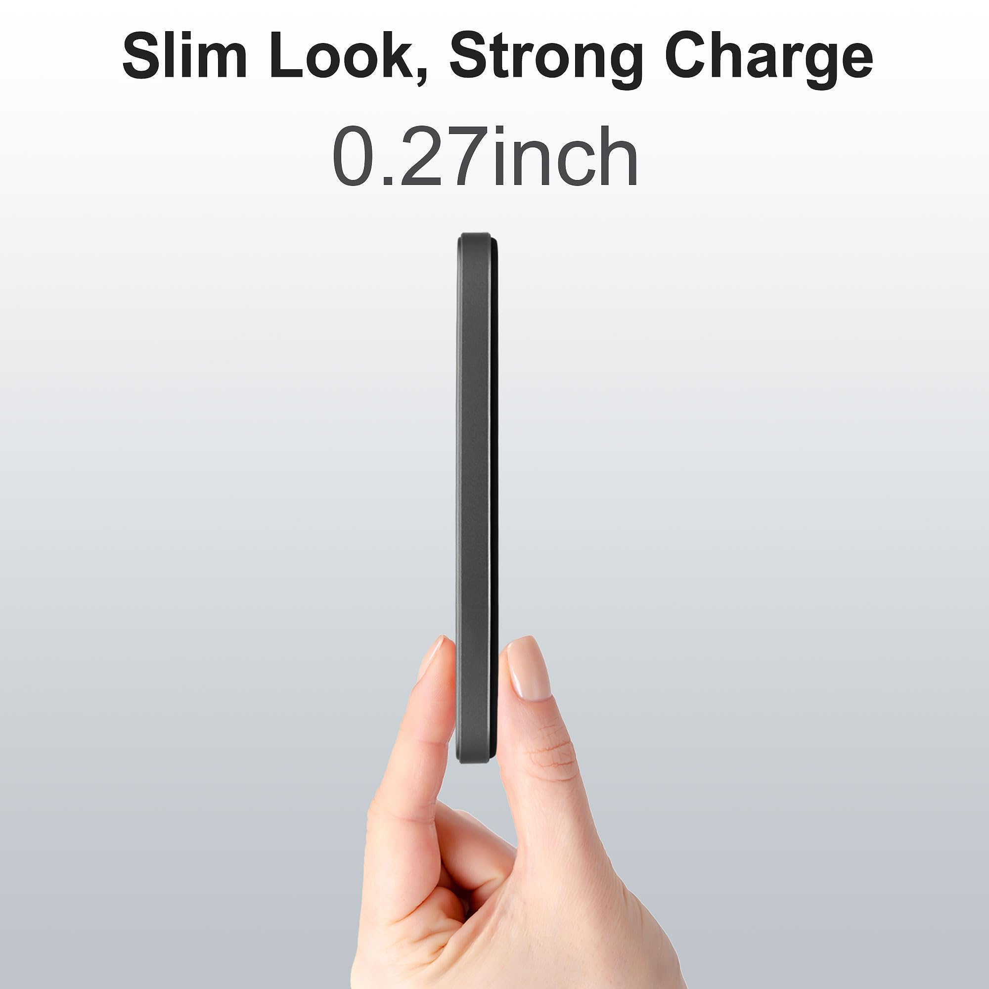VONUV Magnetic Portable Charger 5000mAh, 15W Ultra Slim Wireless - VONUV Official Product View 4