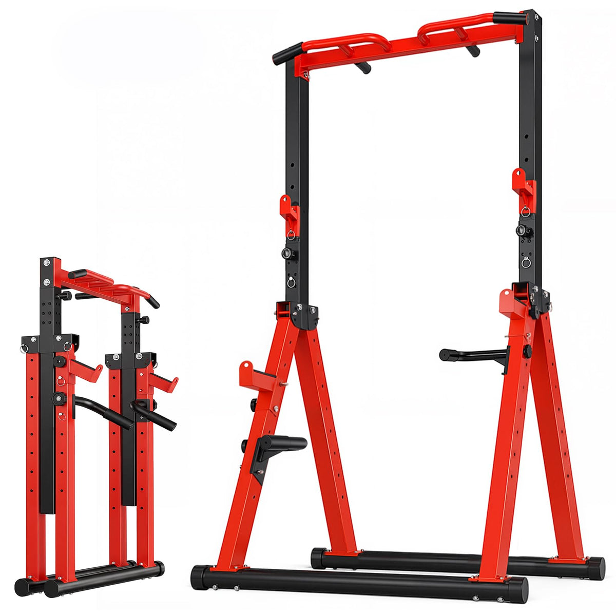 Foldable Pull Up Bar Free Standing Adjustable Height - HOTCAMP Official Imagery - 1