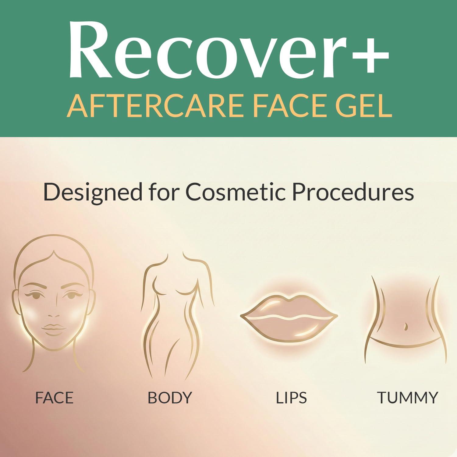 Escentile Arnica Face Gel, a skin moisturizer for cosmetic aftercare recovery, with fresh gel texture and natural ingredients.