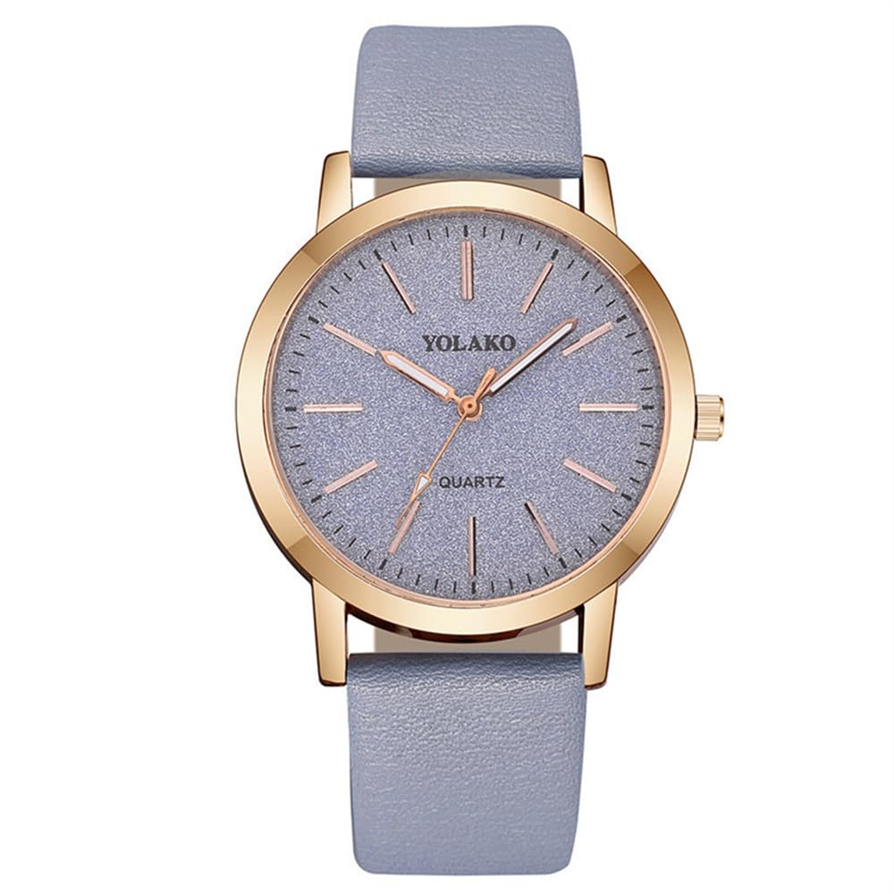 Women Wholesale 6 Pack Leather Band Watches Frosted Engraved - CdyBox Official Imagery - 8