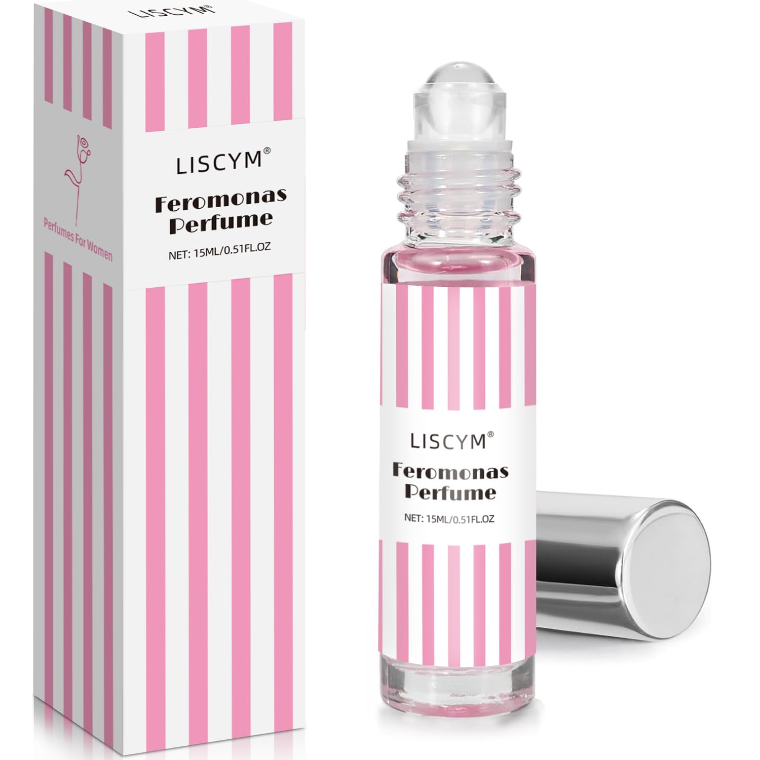 Pheromone Perfume for Women – Vanilla Caramel Sweet Roll-On Oil, - Product Imagery