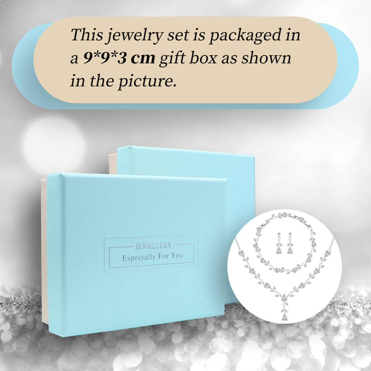 GZWHD Wedding Jewelry Sets for Bride Bridesmaid Women Cubic - GZWHD Official Imagery - 5