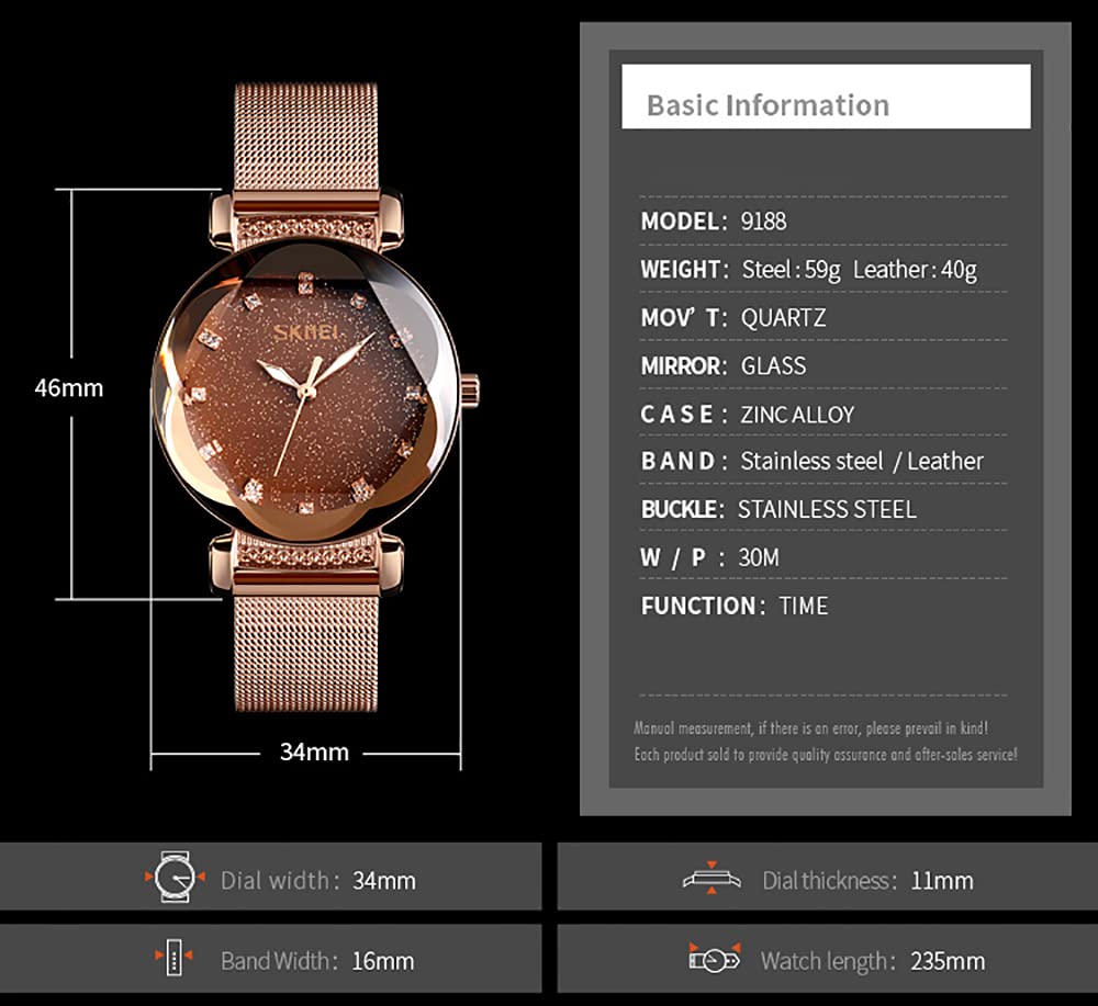 Gosasa Elegant Womens Quartz Watch Crystal Dial Stainless - Gosasa Official Imagery - 6