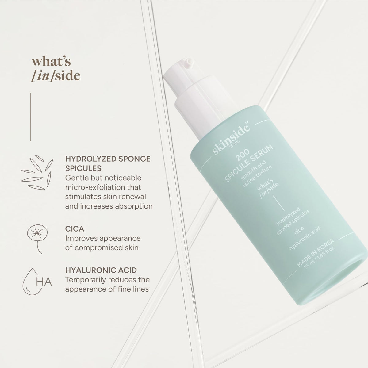 Spicule Serum Texture Refining Korean Serum - skinside SEOUL Official Imagery - 3