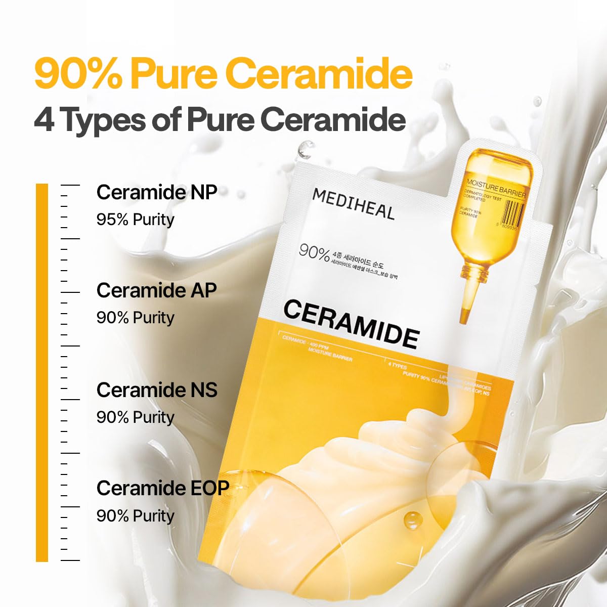 MEDIHEAL Ceramide Essential Face Sheet Mask Moisture Barrier - MEDIHEAL Official Imagery - 7
