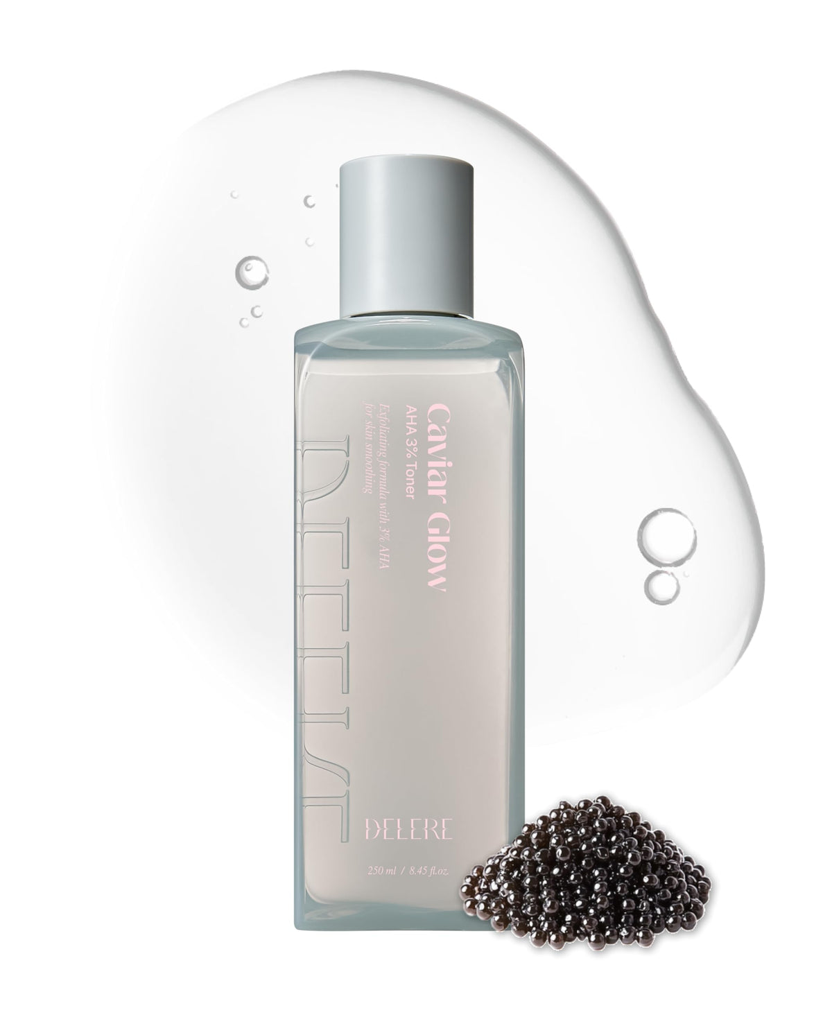 Caviar AHA 3 Glow Toner Radiance Skin Collagen Exfoliating - Delere Official Imagery - 1