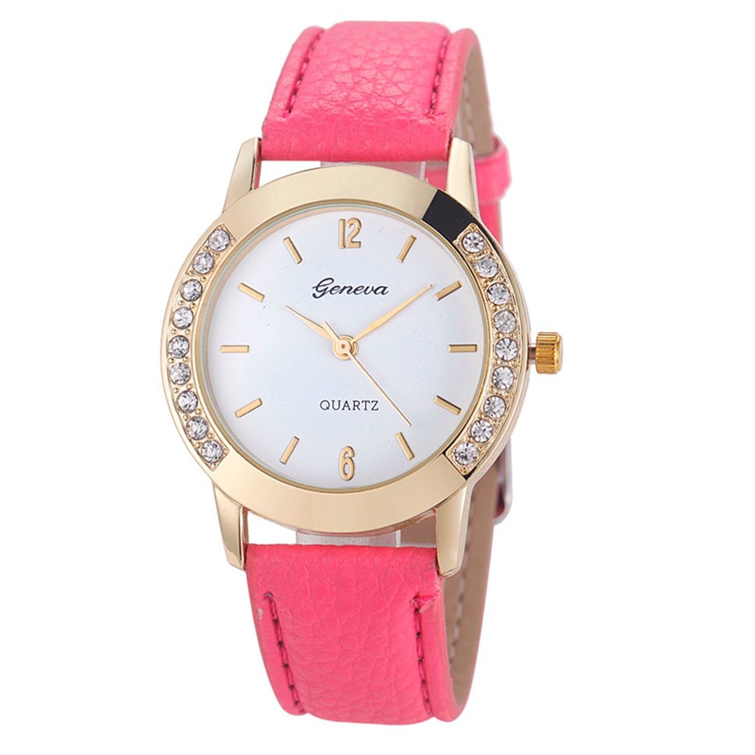 10 Pack Wholesale Women Watches Leather Rhinestone Inlaid - yunanwa Official Imagery - 6