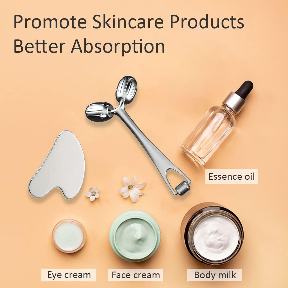 Yeamon Gua Sha Facial Tools and Face Roller Set Facial - Yeamon Official Imagery - 7