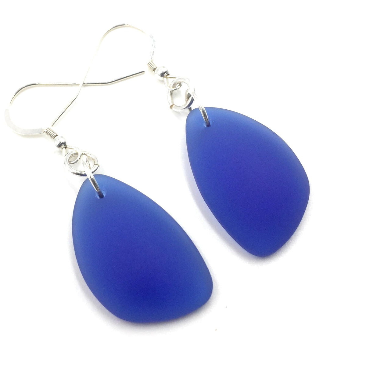 Popular Recycled Sea Glass Earrings on Sterling Silver Hooks - Aimee Tresor Official Imagery - 8