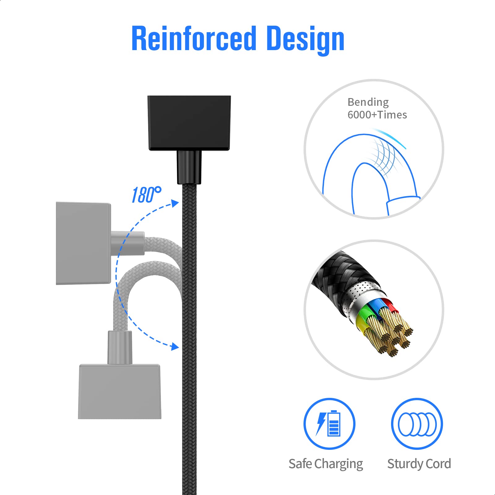 Soarking Replacement Charger 5 Feet Cable Compatible with Razer A by Soarking - Angle View 8
