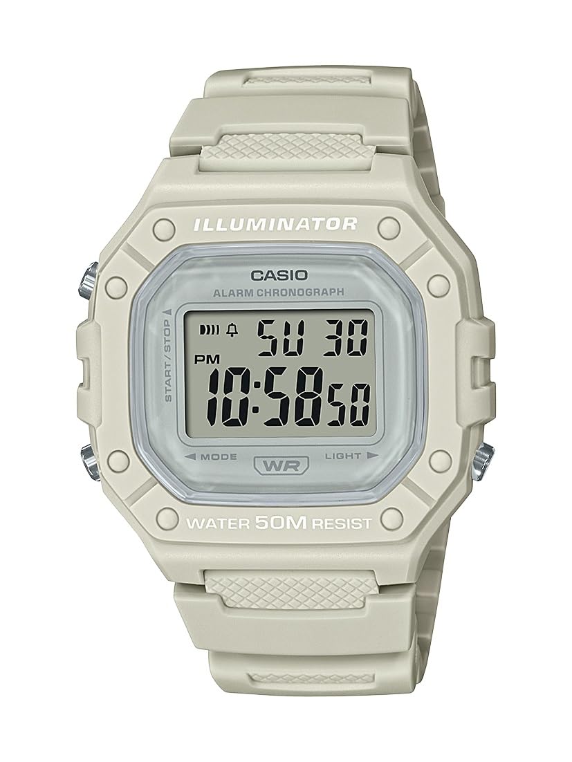 Casio W218H Series | Men’s Digital Watch | 50M WR | 1/100 Second Stopw - View 7