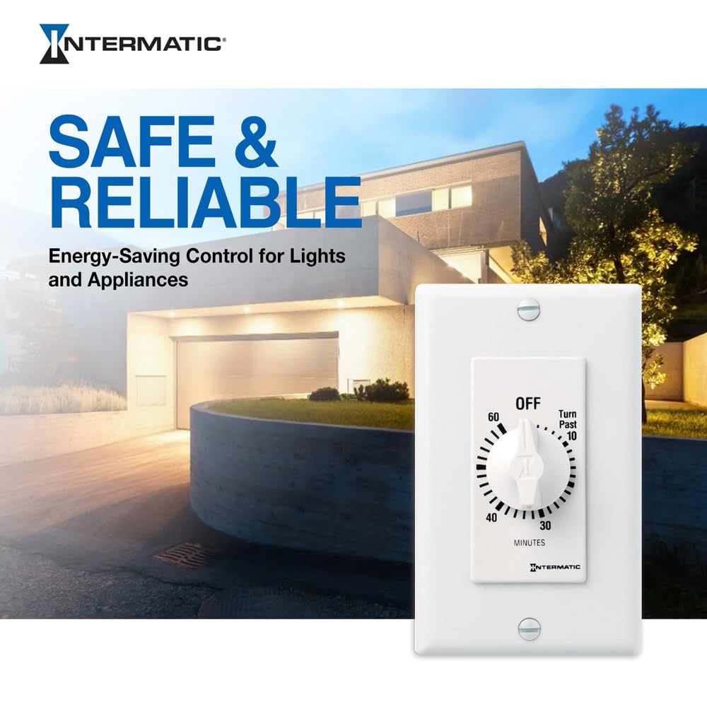 Intermatic SW60MWK 60 Minute Spring Wound Timer White - Intermatic Official Imagery - 7
