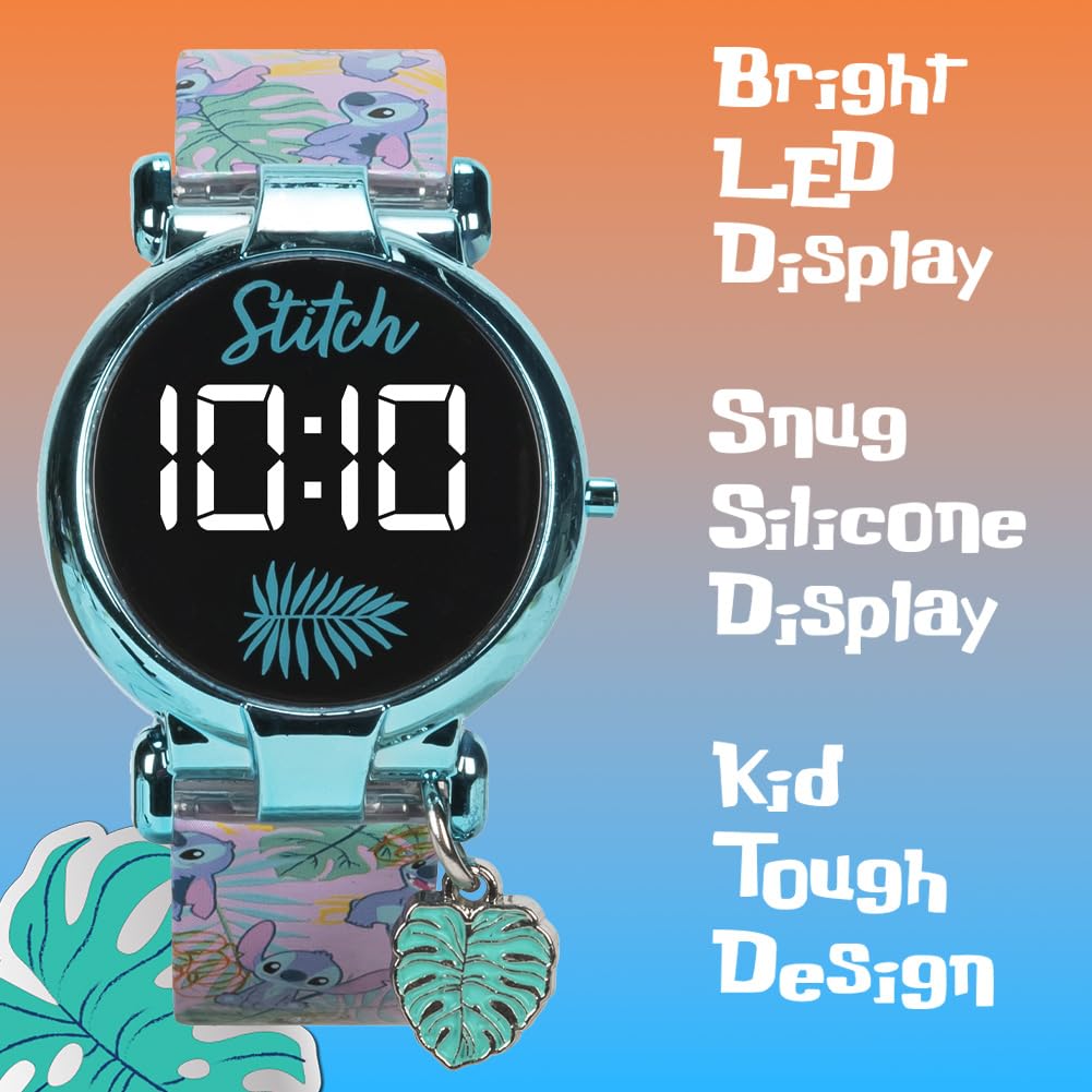 Accutime Kids Disney Lilo and Stitch Blue Digital LED Quartz Childrens - View 3
