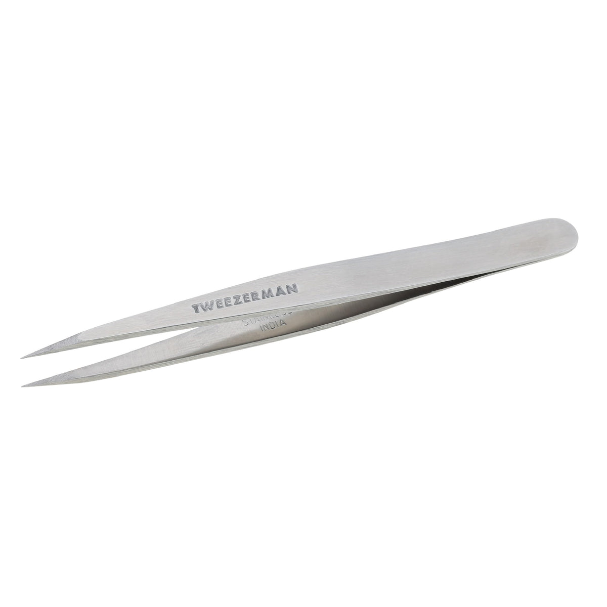 Tweezerman Steel Point Tweezer Silver 2 x 6 inches Modern - Tweezerman Official Imagery - 1