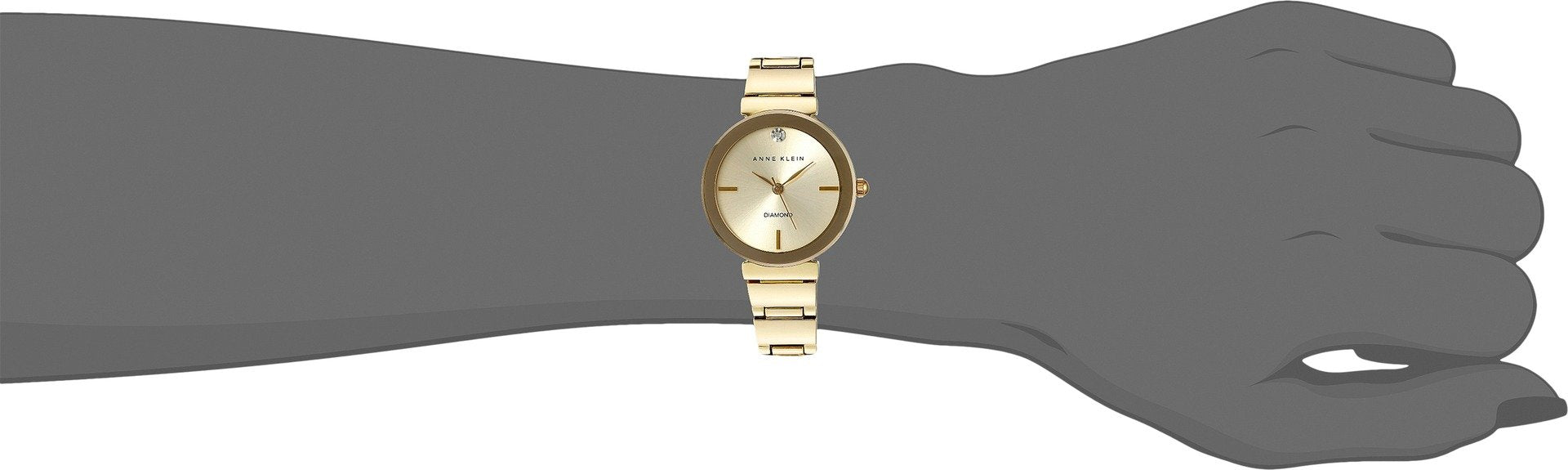 Anne Klein Women's Genuine Diamond Dial Bracelet Watch - View 2