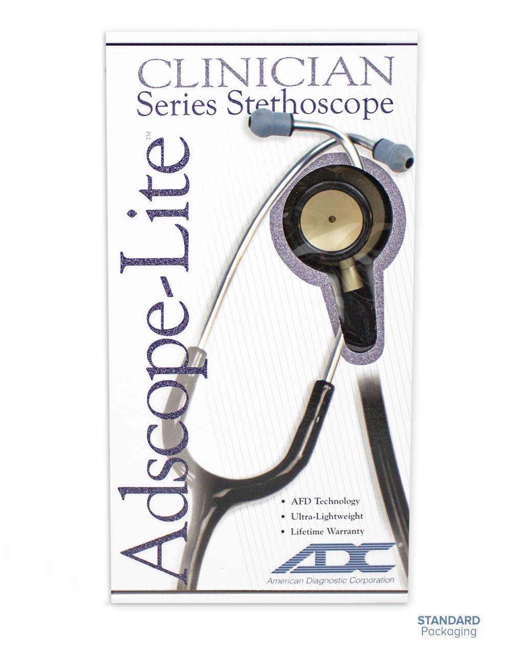 ADC Adscope 619 Ultra-Lite Clinician Stethoscope, AFD Tunable Technology