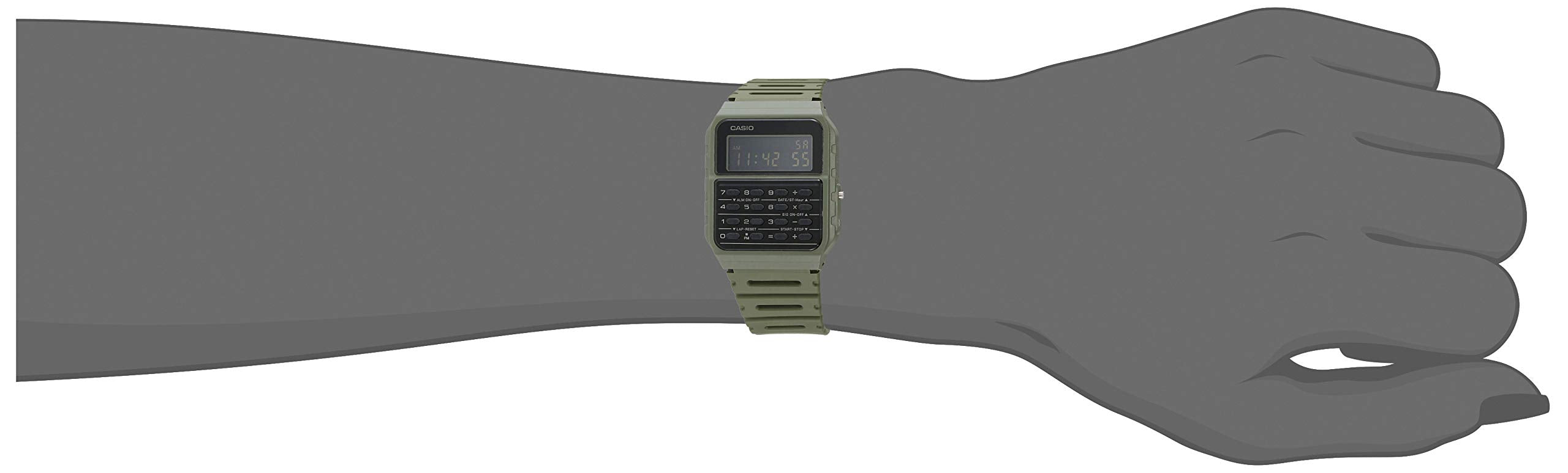 Casio CA-53WF Green Data Bank Calculator Watch