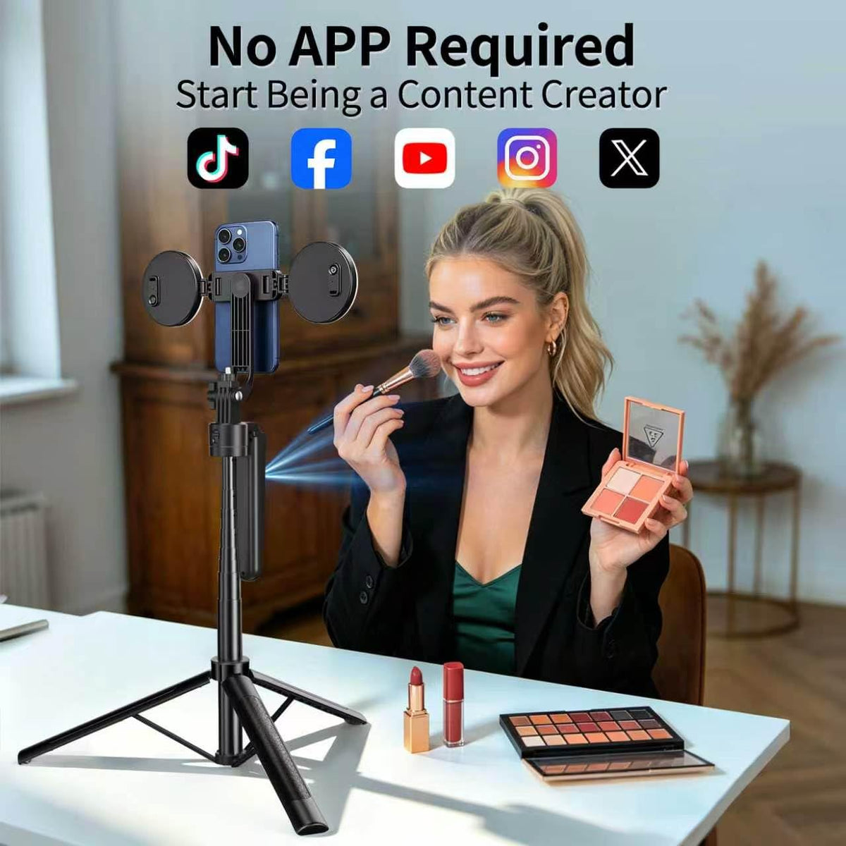70 9 Auto Face Tracking Selfie Stick Tripod for iPhone with - yAyusi Official Imagery - 6