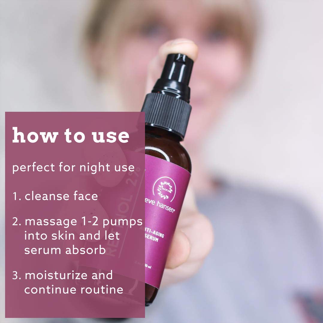 Eve Hansen Anti Aging Retinol Serum for Face - Eve Hansen Official Imagery - 3