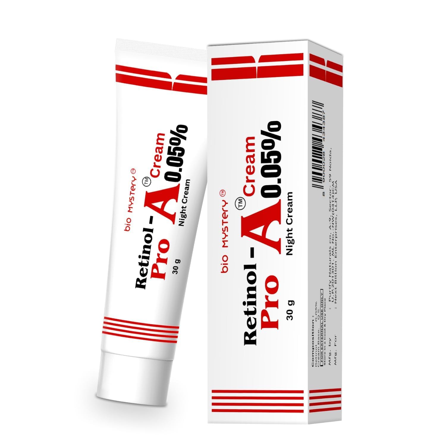 Retinol 0 05 For Night Repair Cream Face Moisturizer for - Bio Mystery Official Imagery - 7