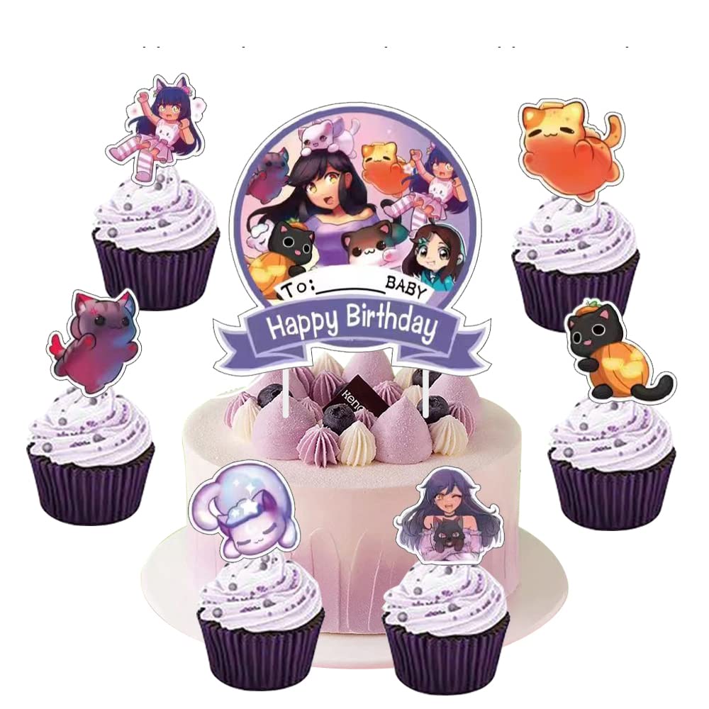 91 pcs Cat Game Birthday Party Supplies Plushies Cat Theme - Jlemon Official Imagery - 6