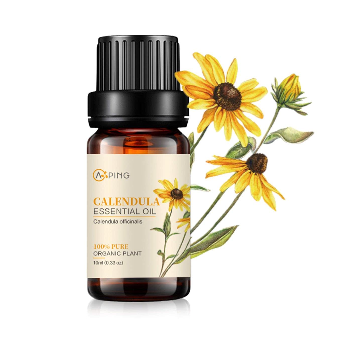 Calendula Essential Oil - 100% Pure Organic Natural Plant - Product Imagery
