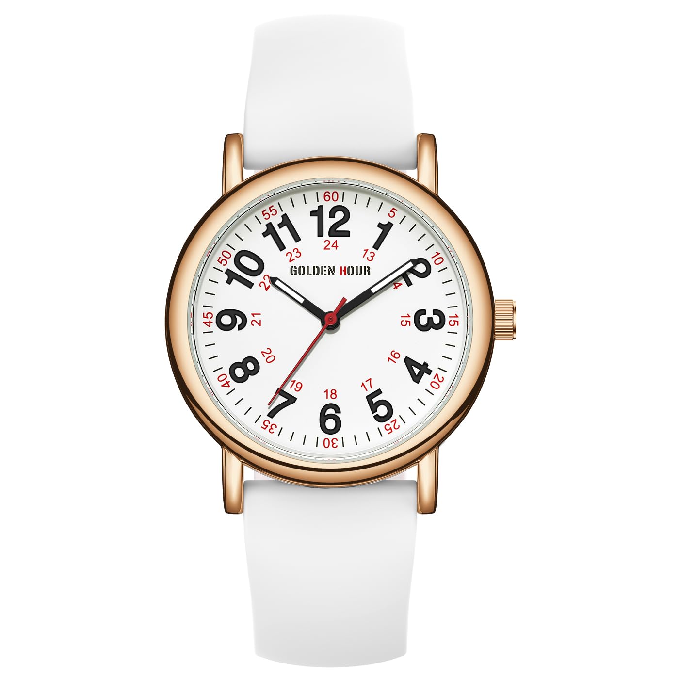 GOLDEN HOUR Waterproof Nurse Watch for Medical Professionals, Students - View 2