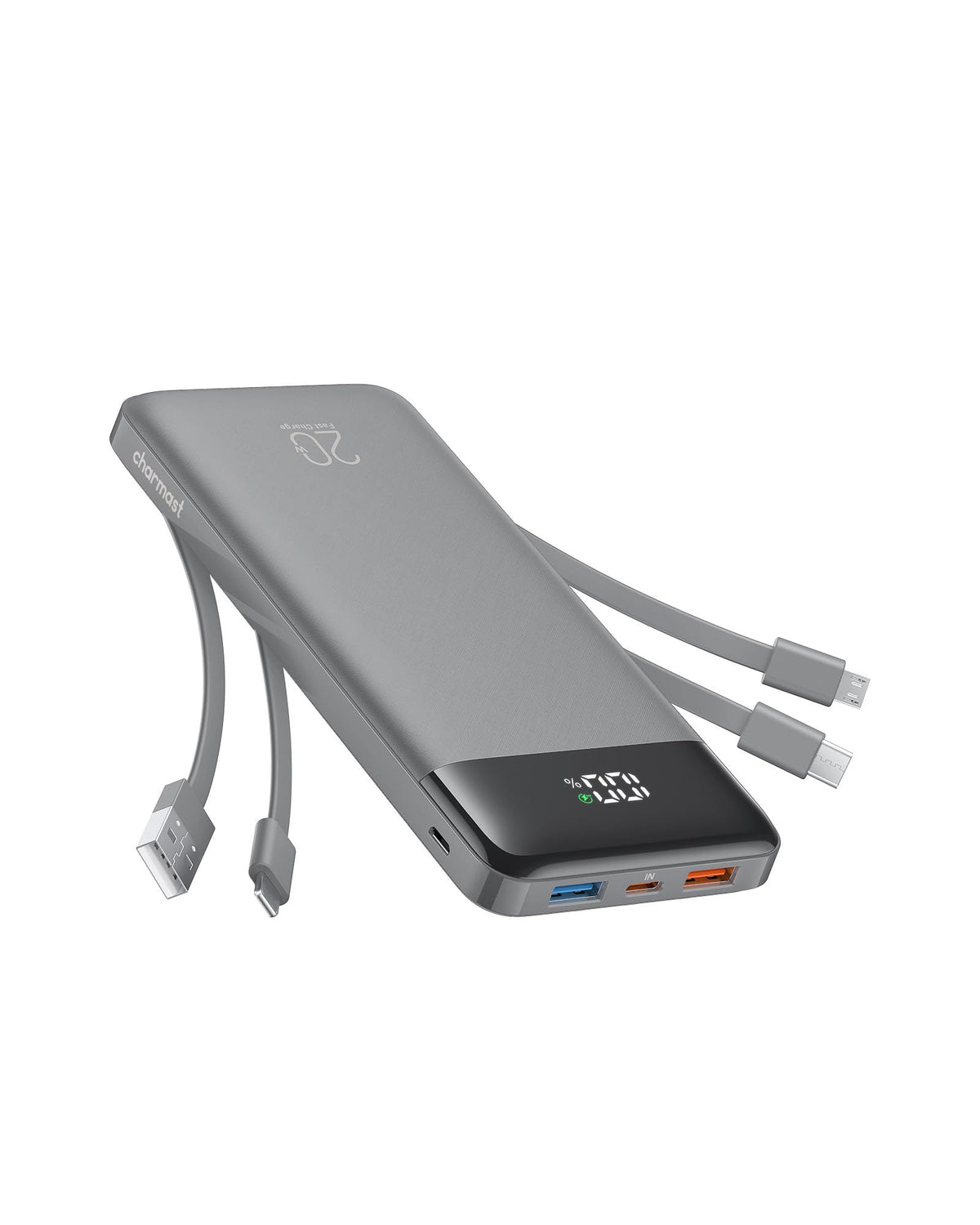charmast Portable Charger Built in Cables 20000mAh Power - charmast Official Imagery - 2