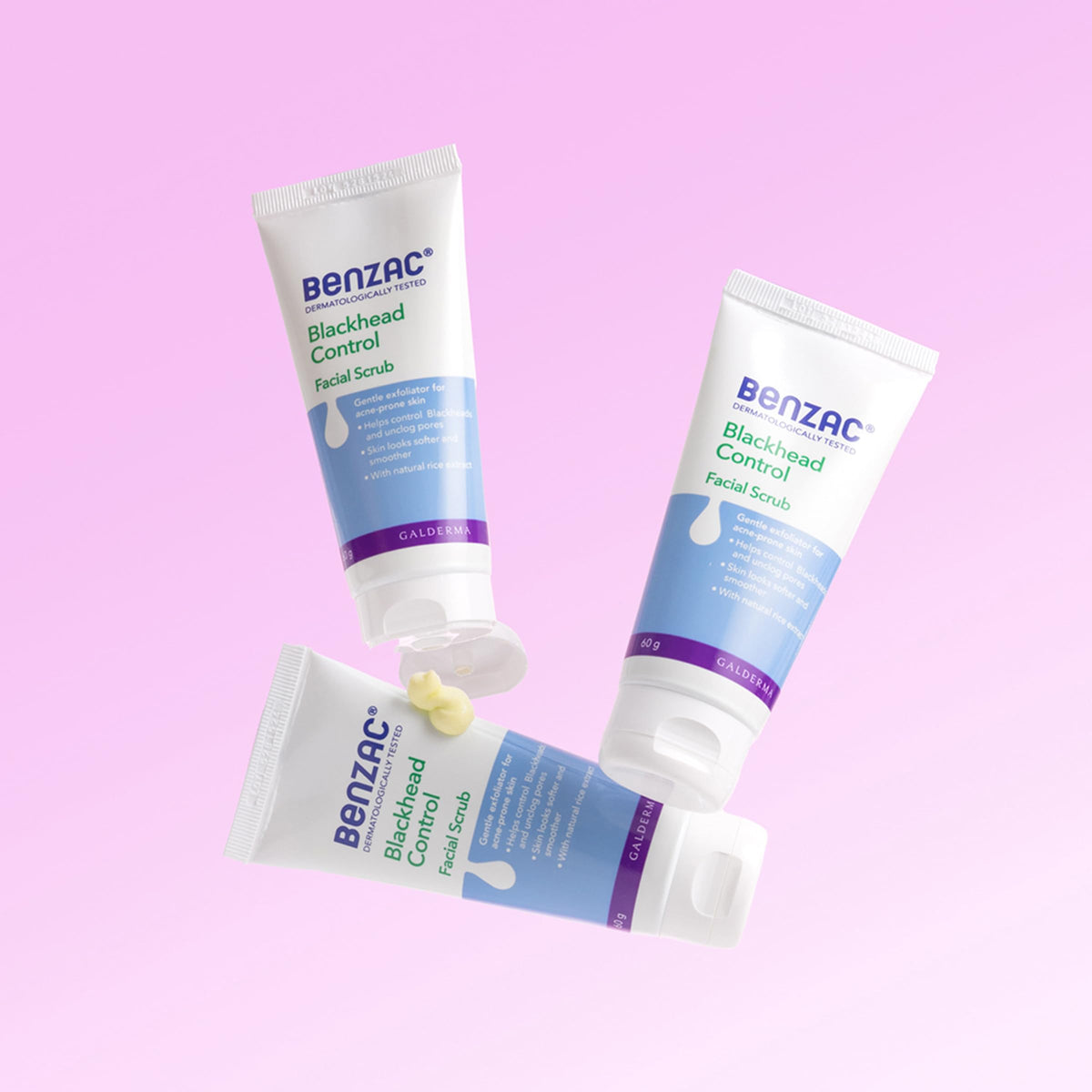 Benzac Blackheads Facial Scrub 60g - Benzac Official Imagery - 6