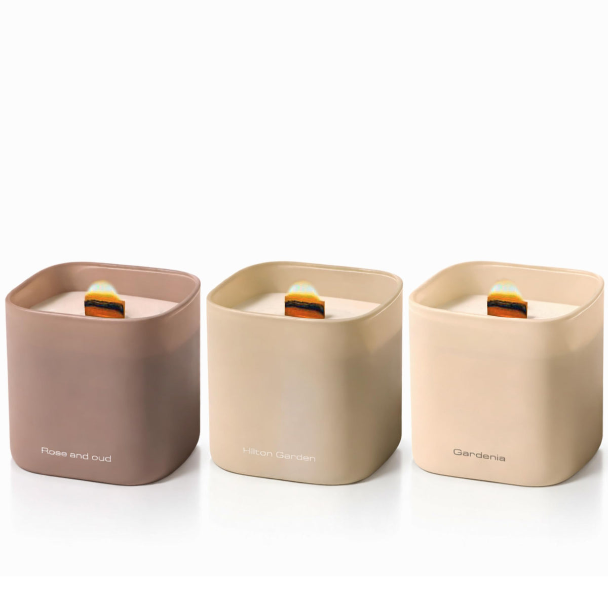 Set of 3 Premium Scented Soy Candles Gift Set - Lumi Brand Official Imagery - 1
