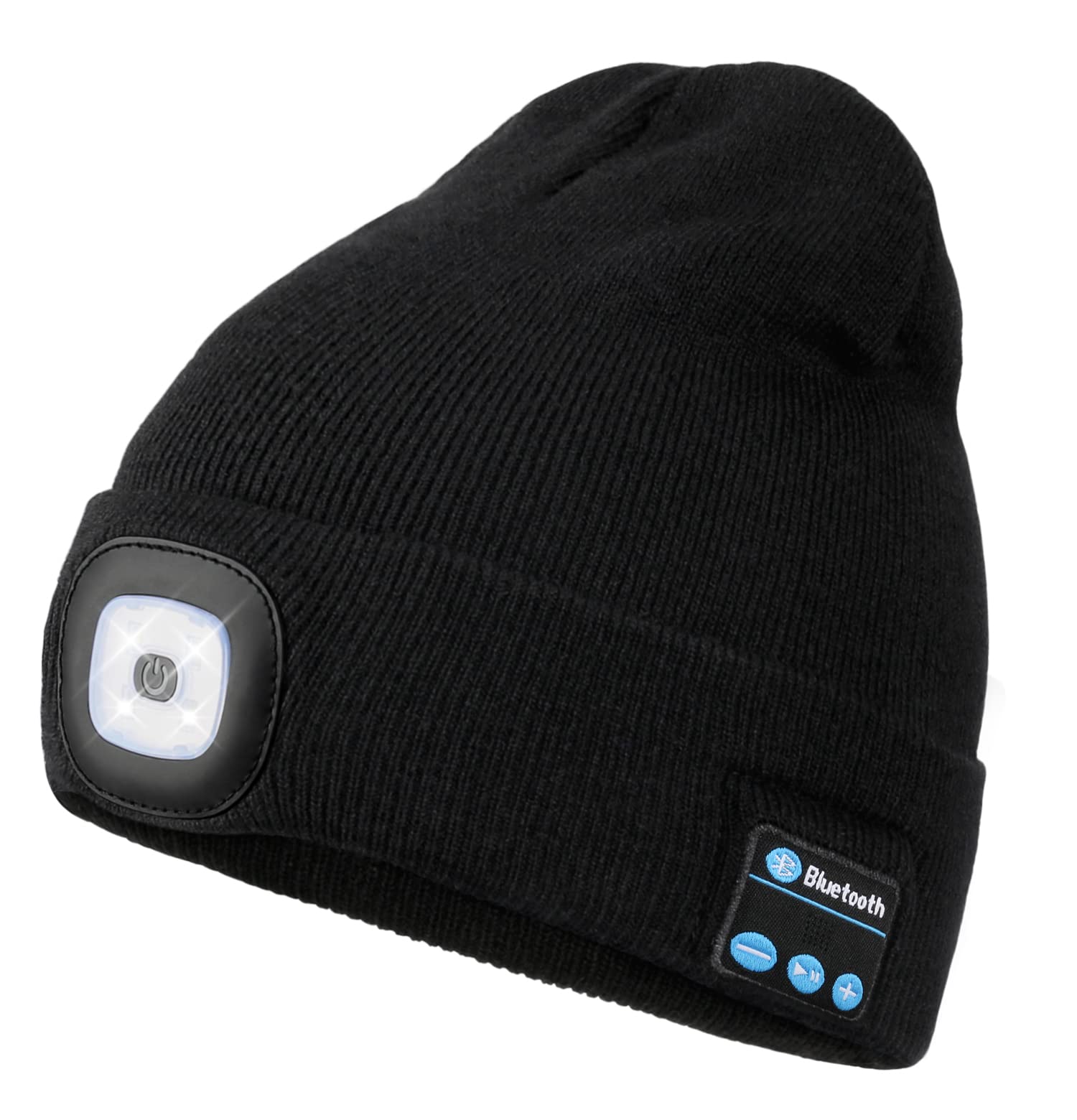 Wmcaps Bluetooth Beanie with a Light, Unisex USB Rechargeable 4 LED Fashlight Ha - Wmcaps Official Product View 10