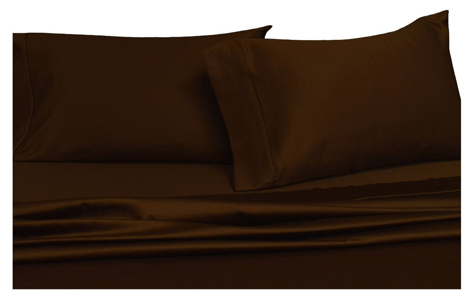Royal Hotel Solid Chocolate 600-Thread-Count 4pc Queen - Product Imagery