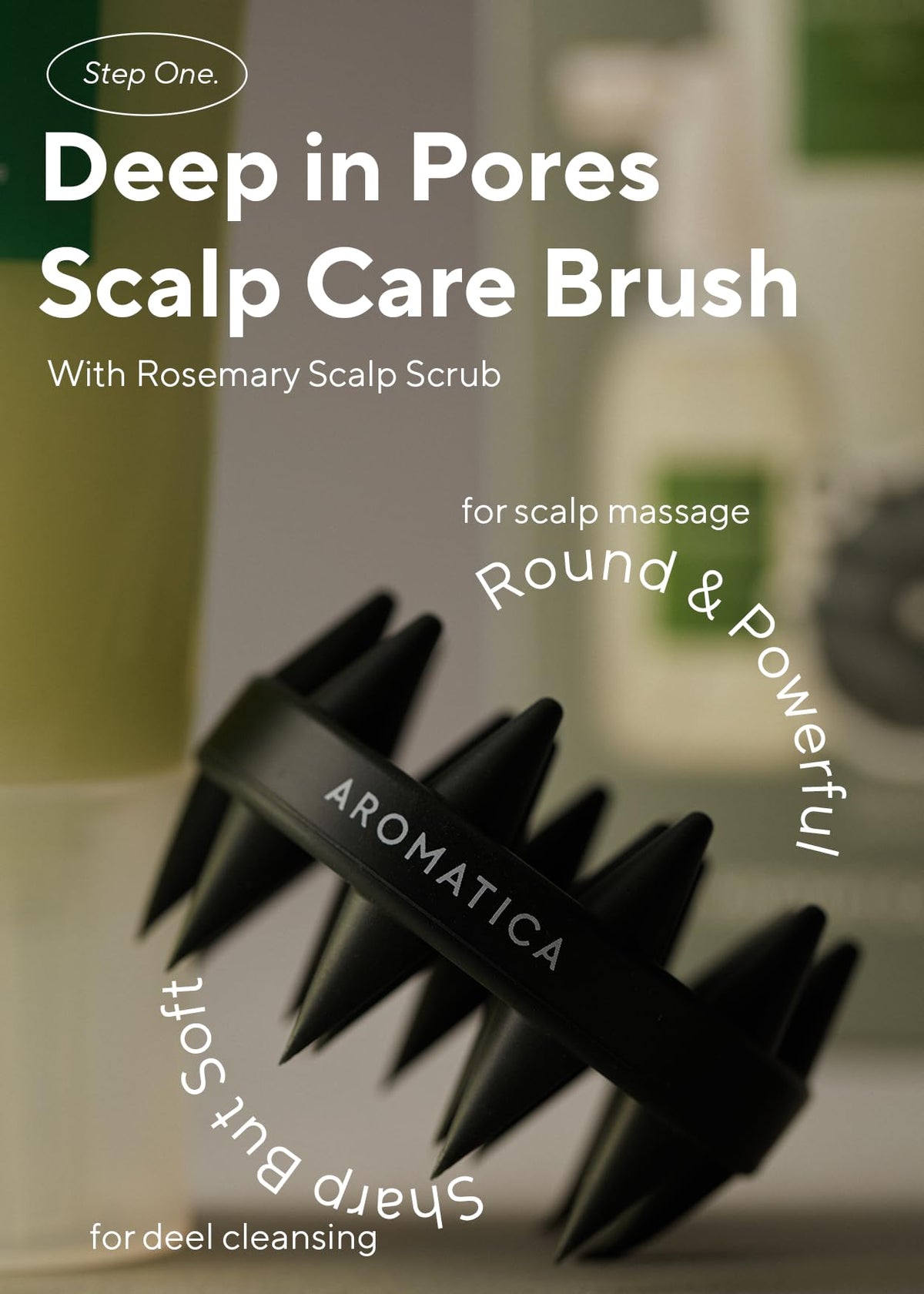 AROMATICA Rosemary Scalp Care Gift Set with Dual Brush - AROMATICA Official Imagery - 6