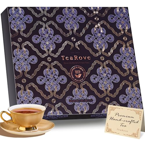 TeaRove Fancy Tea Gift Set with Gold Foil Presentation Box - TeaRove Official Imagery - 1