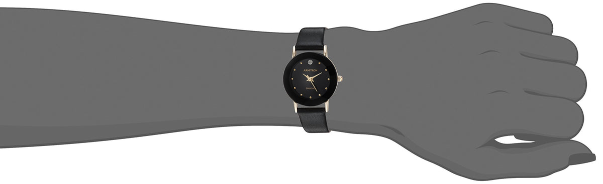 Armitron Women s 75 2447 Diamond Accented Leather Strap - Armitron Official Imagery - 5