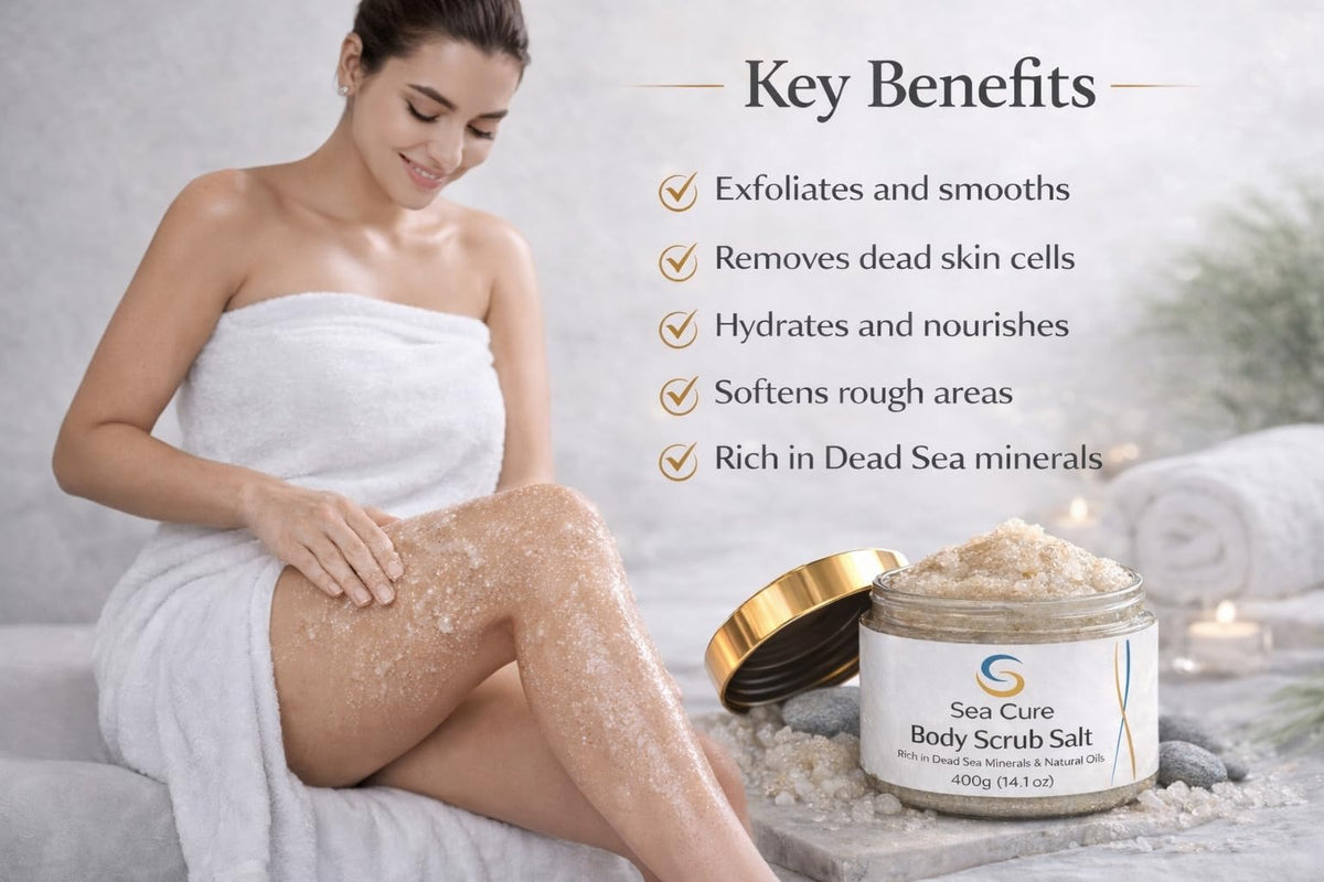 Sea Cure Premium Dead Sea Salt Body Scrub 400g Ultra - Premium Selection Official Imagery - 4