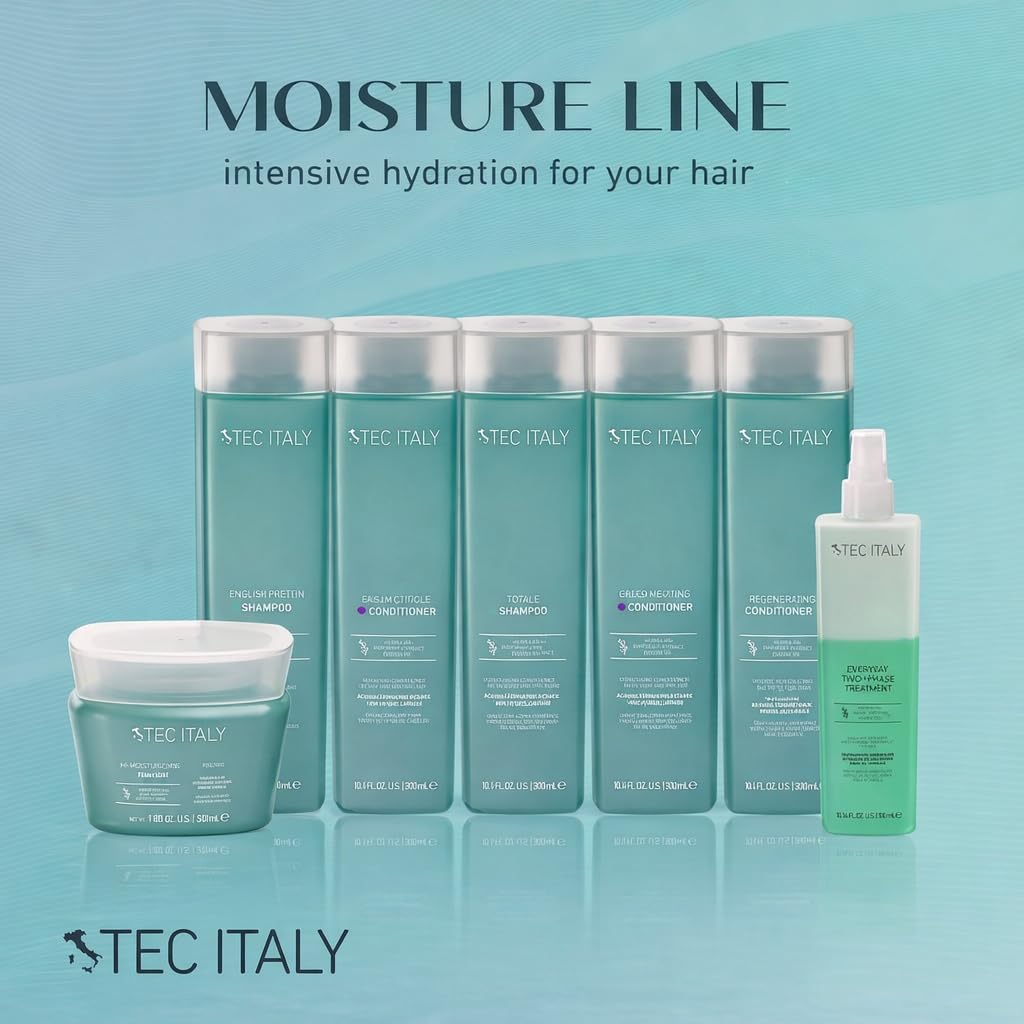 Tec Italy Balsami Presto Treatment for All Hair Types, Hydrating Formula Adds Shine, Improves Manageability, Frizz Control, Softness & Smooth Finish, Professional Leave-In Hair Care, 10.14 fl oz