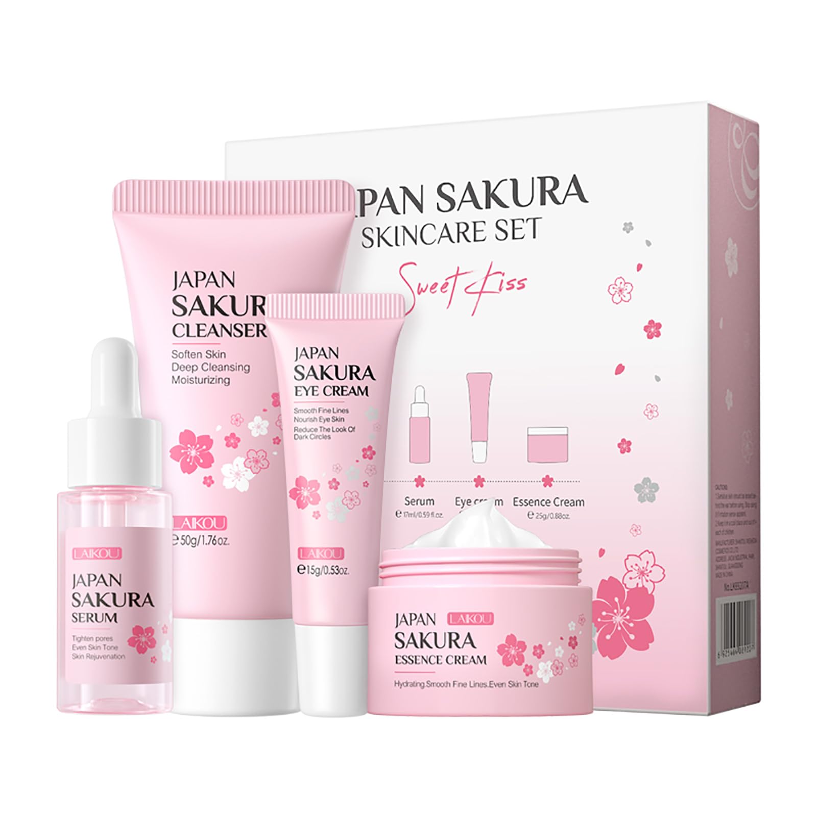 LAIKOU Skin Care Set JAPAN SAKURA Women Beauty Gift Sets Skin Care Kit 5pcs - LAIKOU Official Product View 10