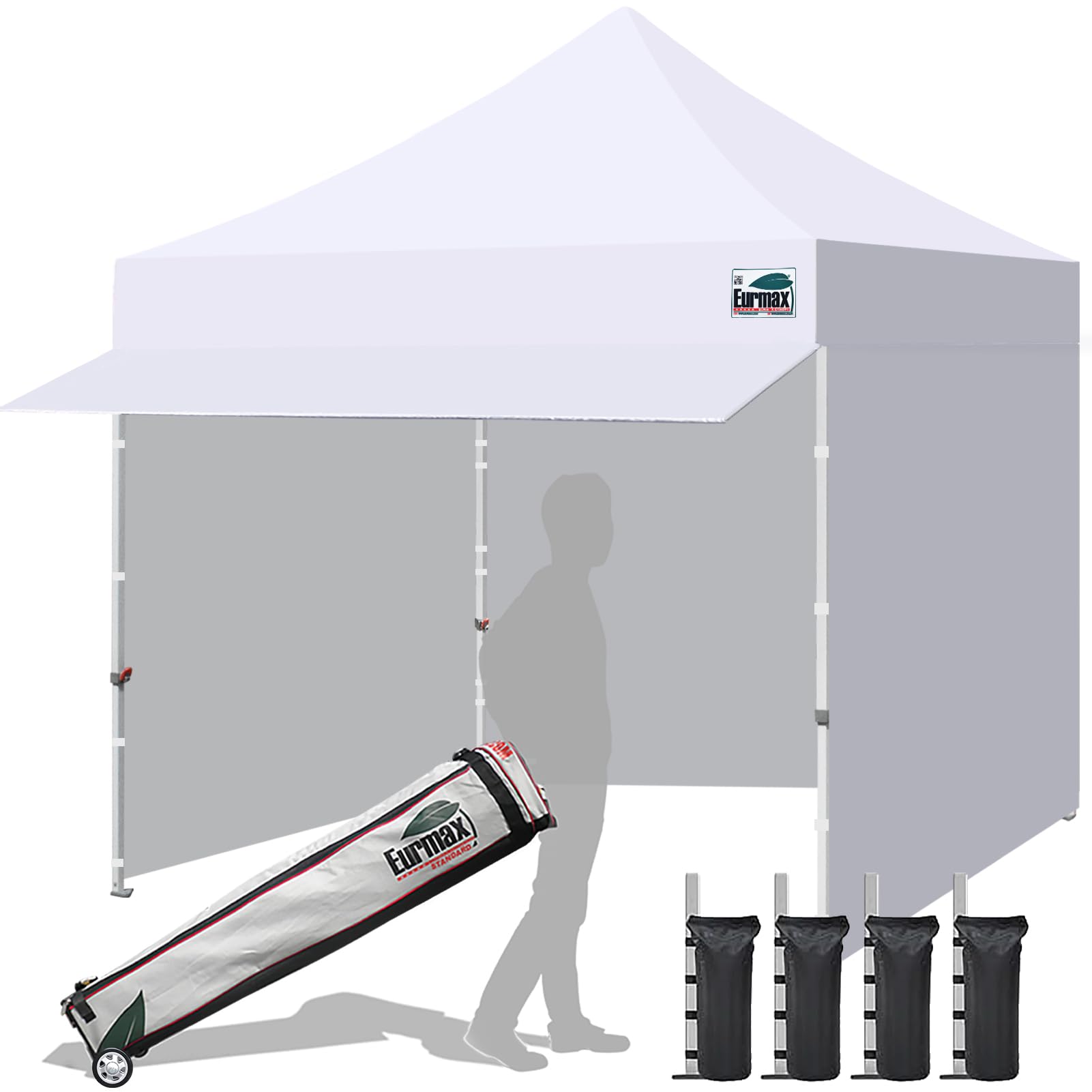 Eurmax USA 10x10 Pop Up Canopy,Commercial Tent with Patented - Product Imagery