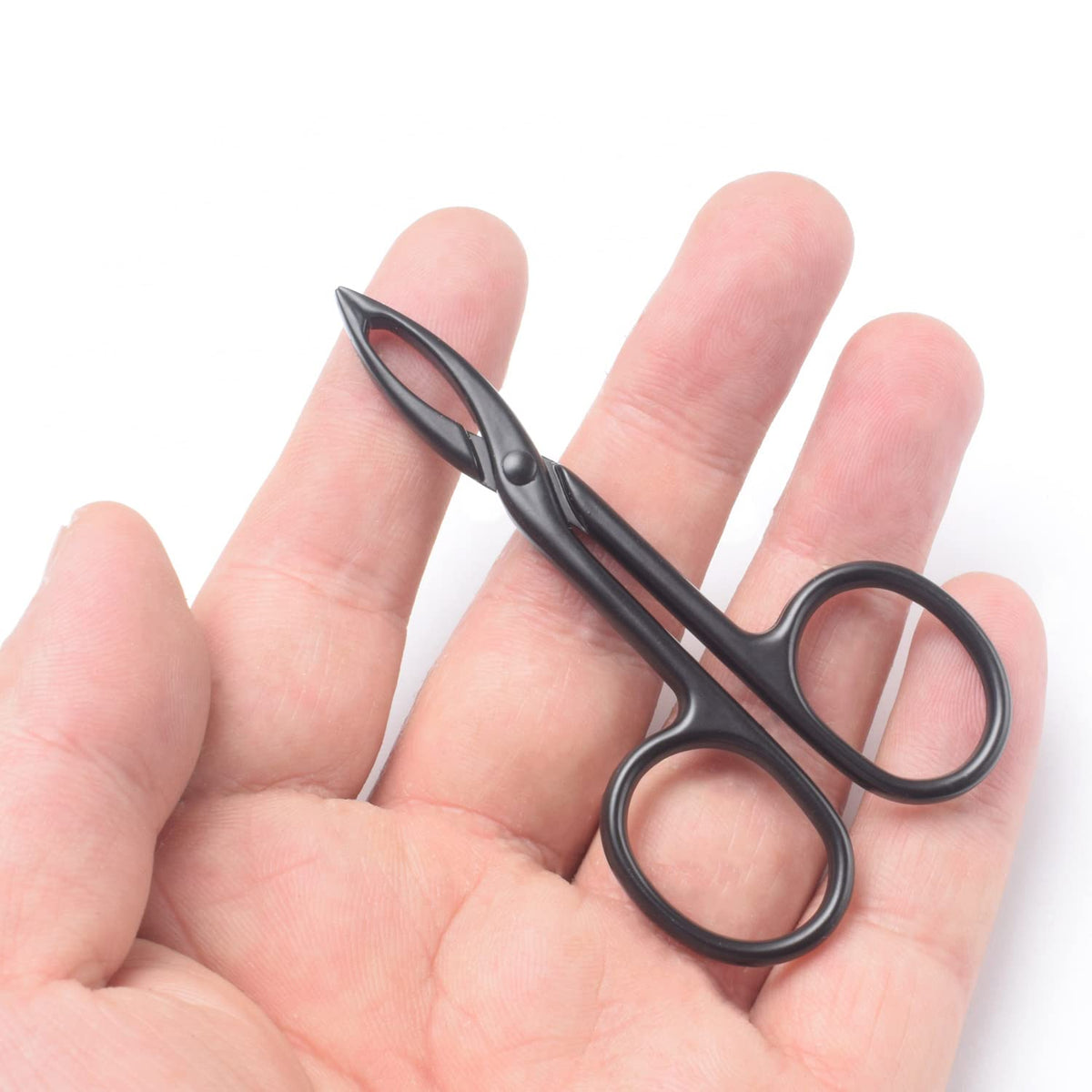 2 Pieces Tweezers Scissor Handle Straight Tip Scissor - Motanar Official Product Imagery - 5