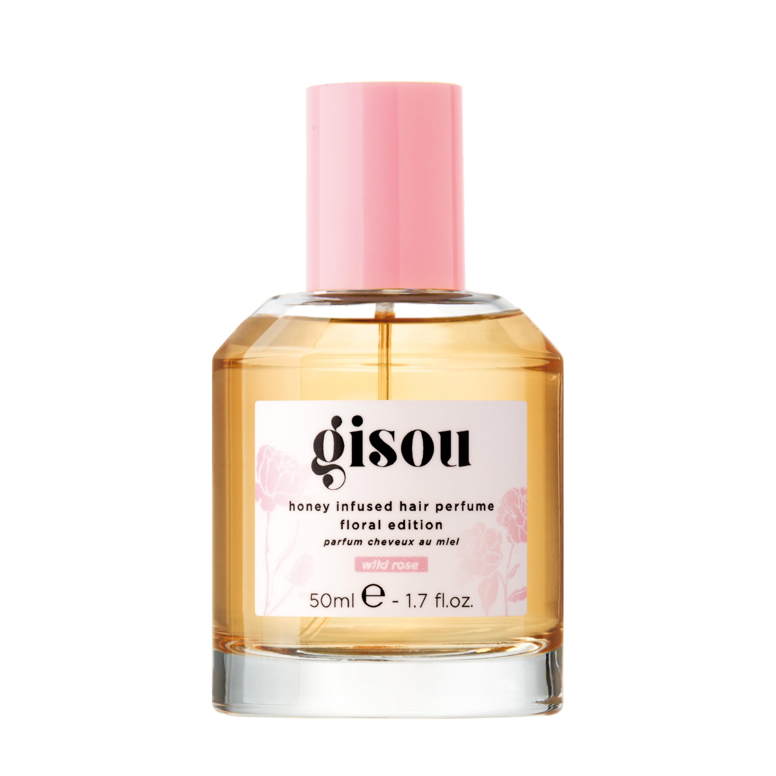 Gisou Honey Infused Hair Perfume (1.7 Fl Oz) - Wild Rose - Product Imagery