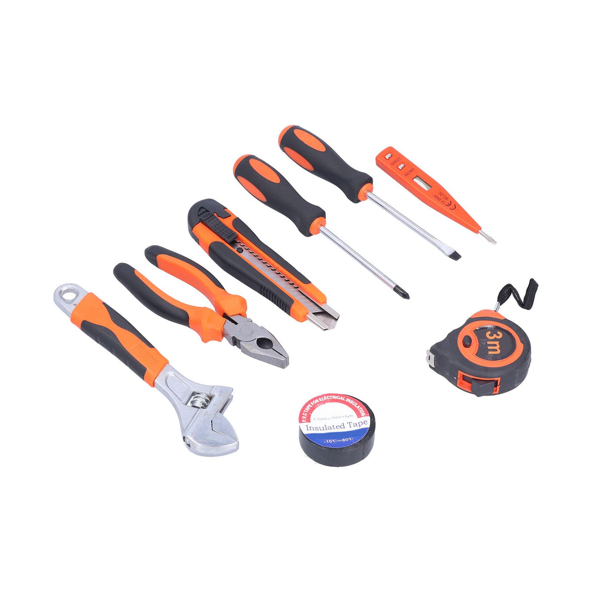 FIXMAN 9Pcs Tool Set Portable Plastic Tools Kit Toolbox High - ANKROYU Official Imagery - 4