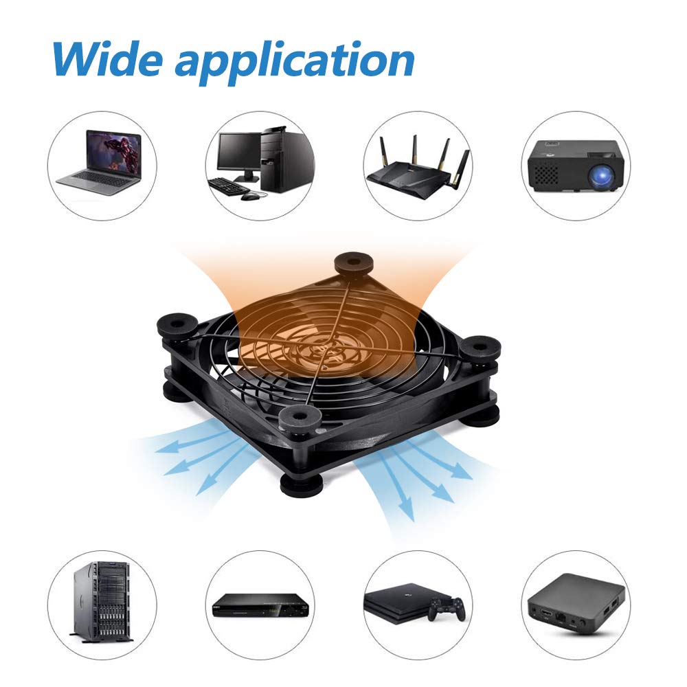SCCCF Quiet 120mm USB Fan, 5V USB Portable Cooling Fan for Flat Panel TV Receive - SCCCF Official Product View 6