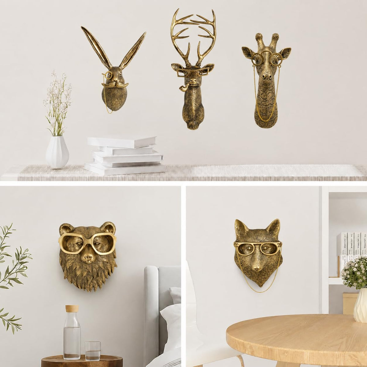 UITWMKTG Gold Rabbit Head Wall Decor - UITWMKTG Official Imagery - 7