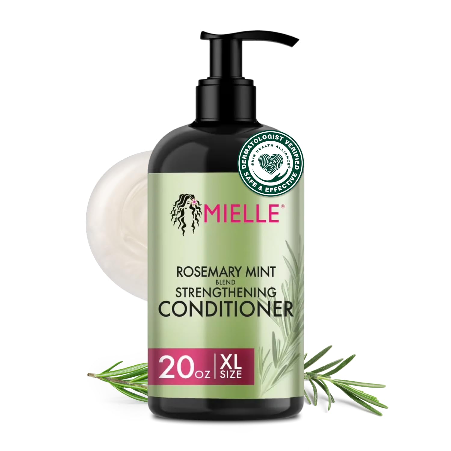 Mielle Organics Rosemary Mint Strengthening Hair Conditioner & Men - Biotin - Mielle Organics Official Product View 2