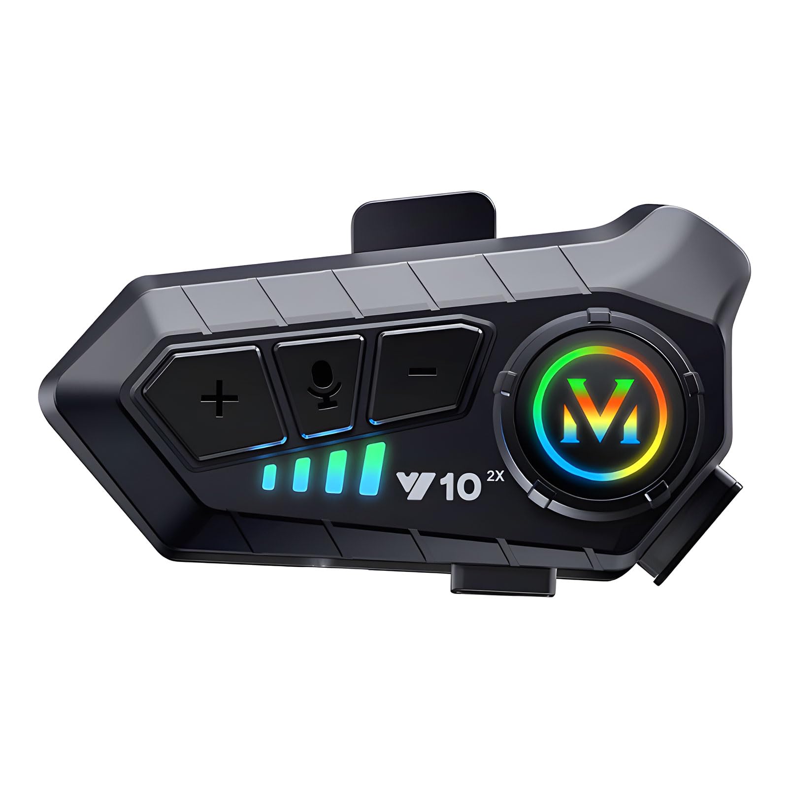 BTQILEYOO Y10 Motorcycle Helmet Bluetooth Headset, Bluetooth 5.3 by BTQILEYOO - Angle View 10