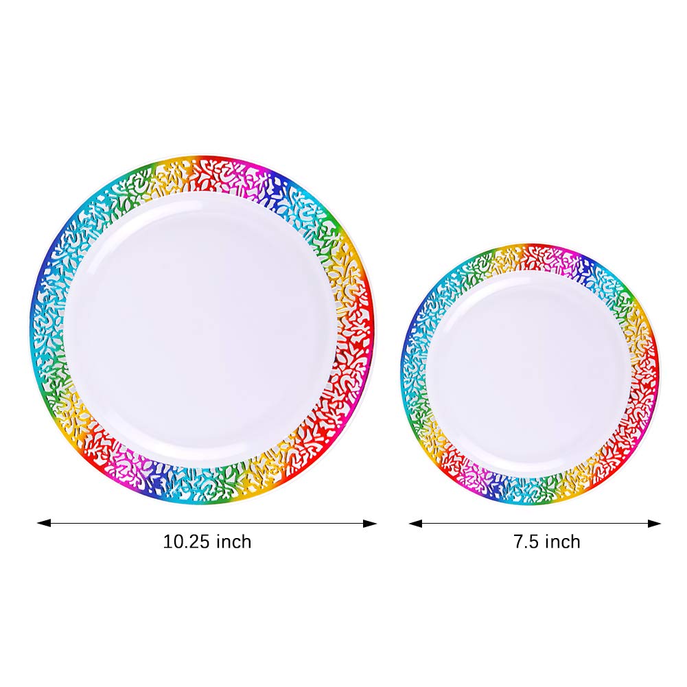 supernal Rainbow Plastic Plates - supernal Official Imagery - 7